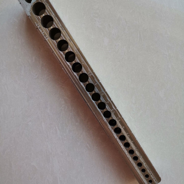 Custom CNC Machining Stainless Steel Parts Chinese Supplier Gauge a Tool Used for Punching Hole Slotting SS Graduated Gauging Ruler Using Wire-electrode Cutting