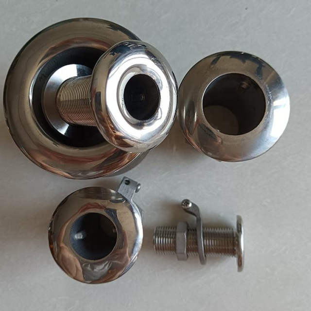 Stainless Steel 316 316L Yacht Accessories Marine Hardware Pipe Drain Plug Through Hull Outlets Fittings for Boat