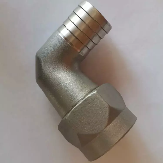 Custom Stainless Steel 304 316 Casting Threaded Hose Elbow Union