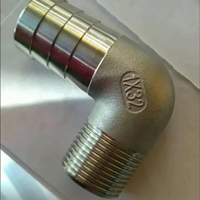 Custom Stainless Steel 304 316 Casting Threaded Hose Elbow Fitting