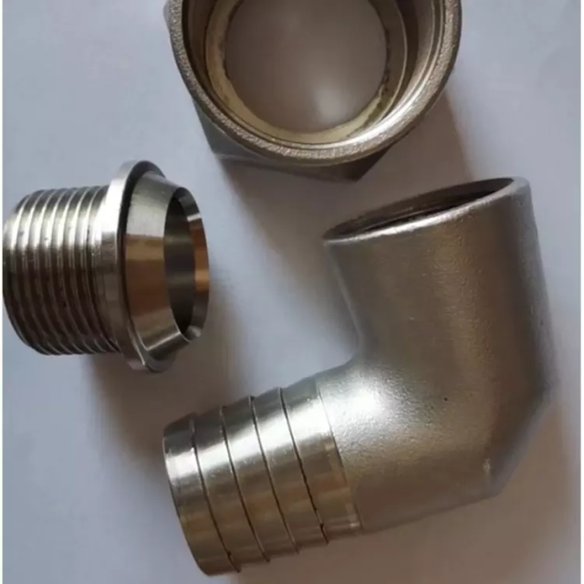 Custom Stainless Steel 304 316 Casting Threaded Hose Elbow Union