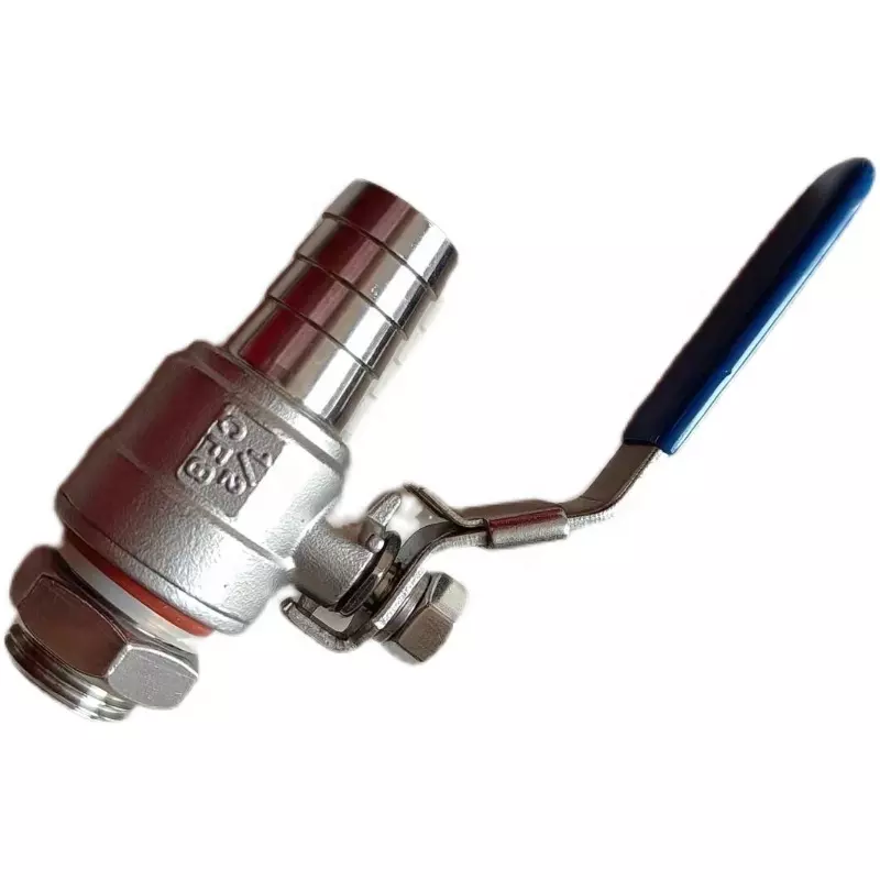 Custom Stainless Steel 304 316 2PC Threaded Hose Tail Valve