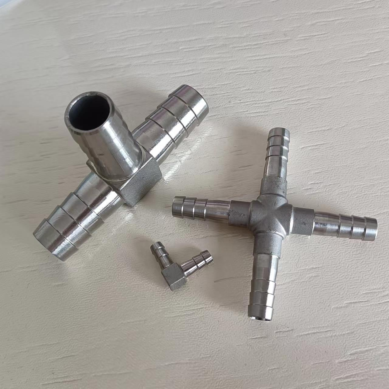 φ6-50 Stainless Steel 304 316 T Shaped Hose Tee Fitting