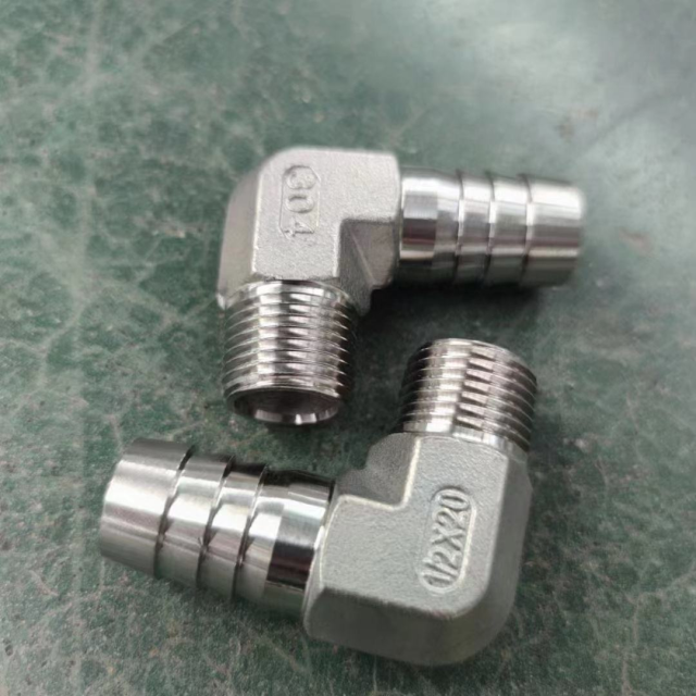 Custom Stainless Steel 304 316 Casting Threaded Hose Elbow Fitting
