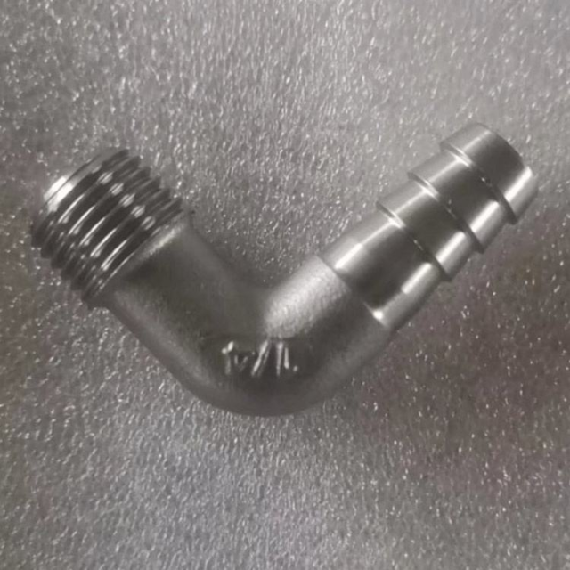 Custom Stainless Steel 304 316 Casting Threaded Hose Elbow Fitting