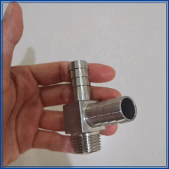 Custom Stainless Steel 304 316 Threaded Hose Tail Tee