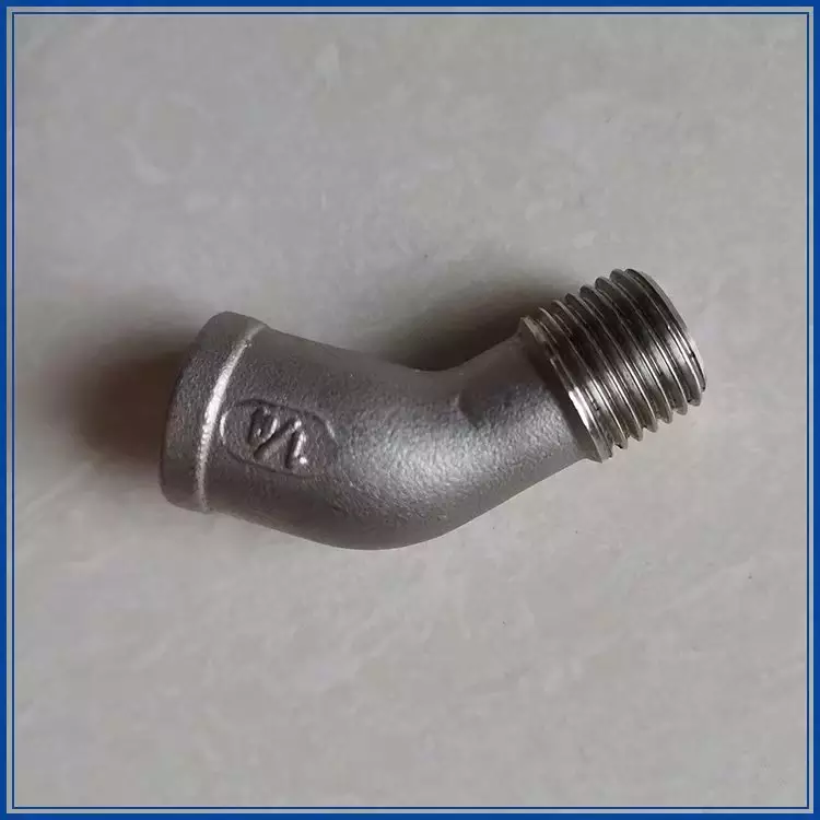 Investment Casting Stainless Steel 304 316 45 Deg Street Elbow