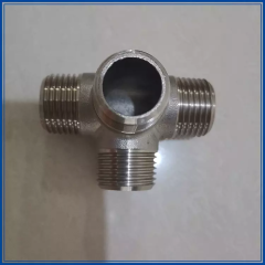 Custom Investment Casting Stainless Steel 304 316 Male Threaded Cross