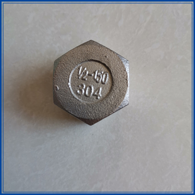 Custom Investment Casting Stainless Steel 304 316 Threaded Hex Cap