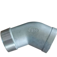 Investment Casting Stainless Steel 304 316 45 Deg Street Elbow