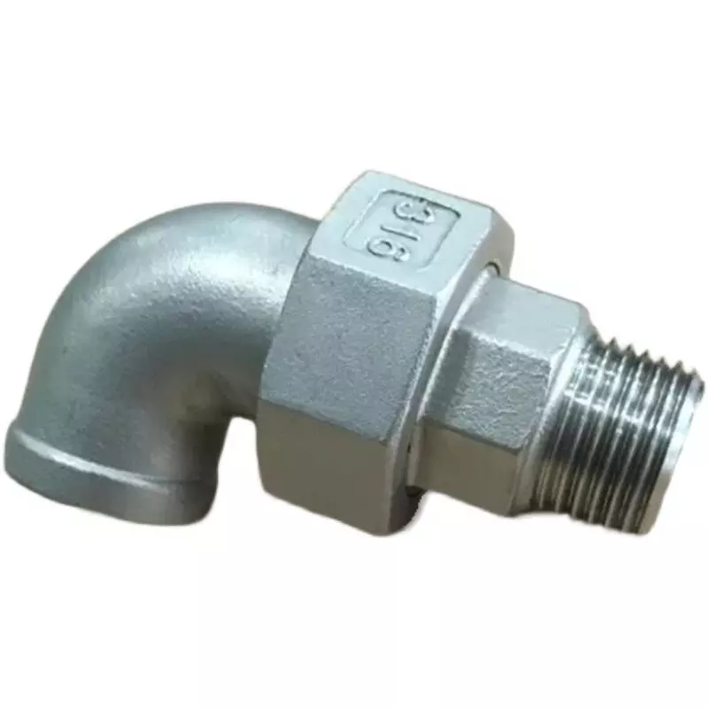 Custom Stainless Steel 304 316 Investment Casting Elbow Union