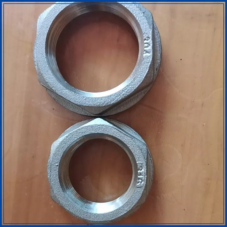 Stainless Steel 304 316 Investment Casting Banded Backnut CF8 CF8M Hex Locknut