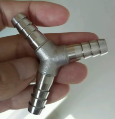 Custom Stainless Steel 304 316 Casting Y Shaped Hose Fitting