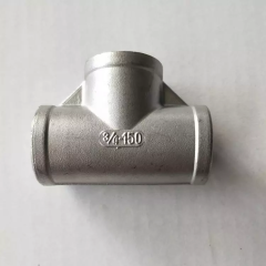 Stainless Steel 304 316 Investment Casting Threaded Tee
