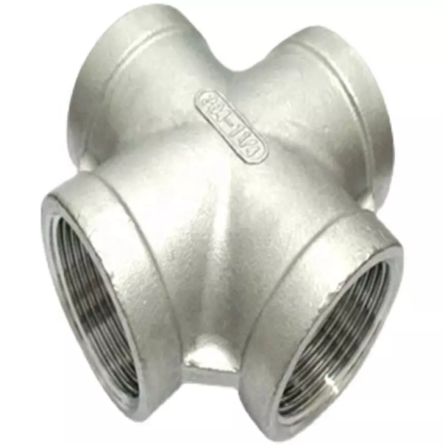 Custom Stainless Steel 304 316 Investment Casting Threaded Cross