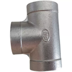 Stainless Steel 304 316 Investment Casting Threaded Tee