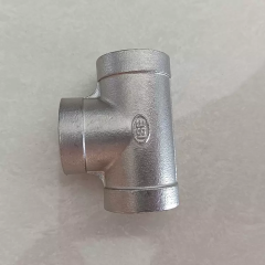 Stainless Steel 304 316 Investment Casting Threaded Tee