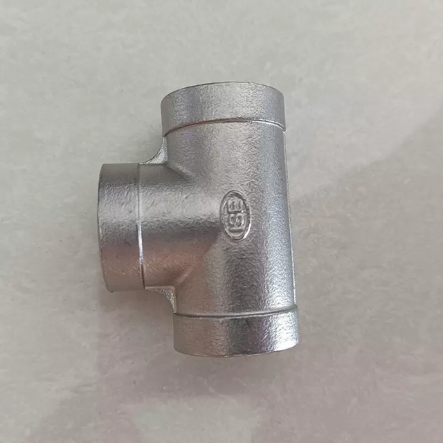 Stainless Steel 304 316 Investment Casting Threaded Tee