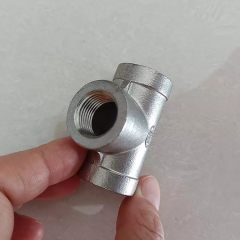 Stainless Steel 304 316 Investment Casting Threaded Tee