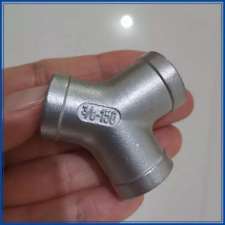 Custom Stainless Steel 304 316 Y Shaped Female Threaded Tee
