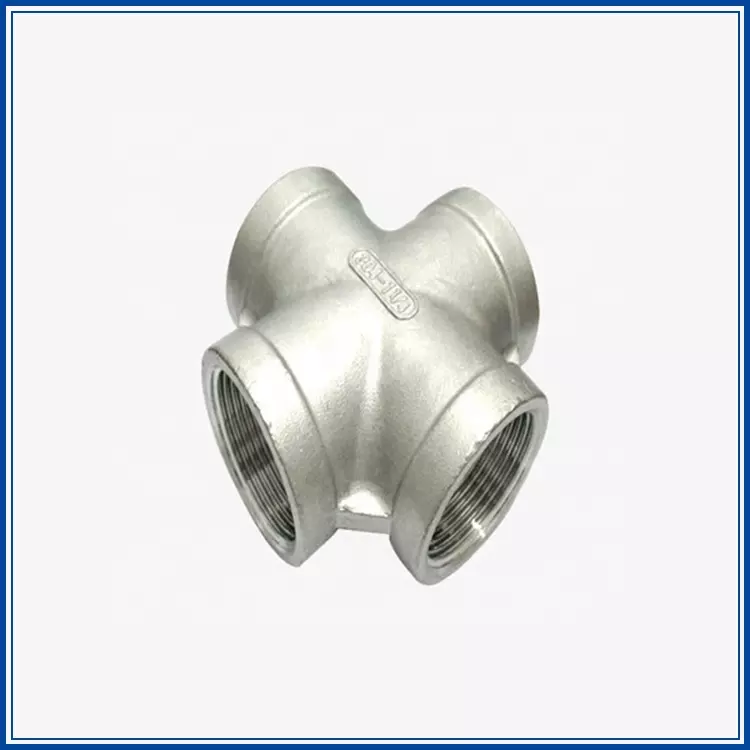 Custom Stainless Steel 304 316 Investment Casting Threaded Cross