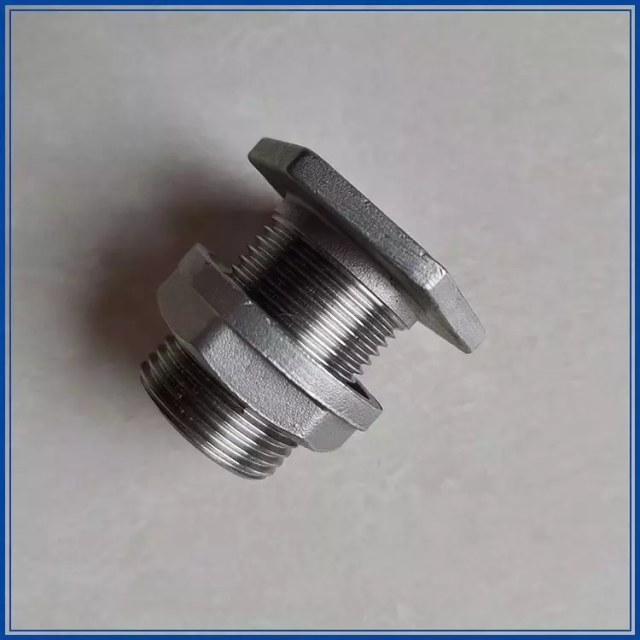Custom Lost Wax Casting Stainless Steel 304 316 Bulkhead Water Tank Connector
