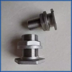 Custom Lost Wax Casting Stainless Steel 304 316 Bulkhead Water Tank Connector