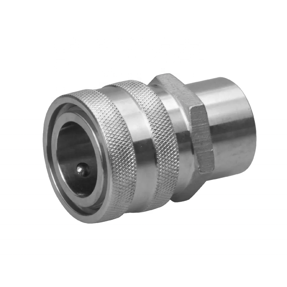 Custom CNC Machining SS304 Female Threaded 1/2 Npt Quick Disconnect Fitting