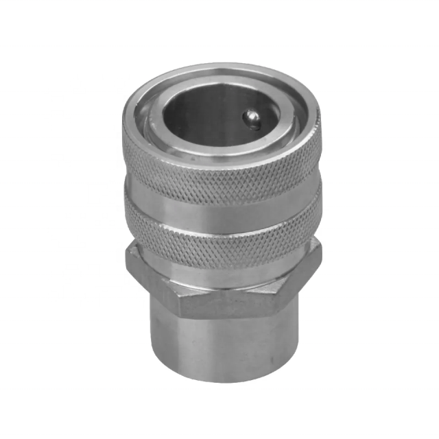 Custom CNC Machining SS304 Female Threaded 1/2 Npt Quick Disconnect Fitting
