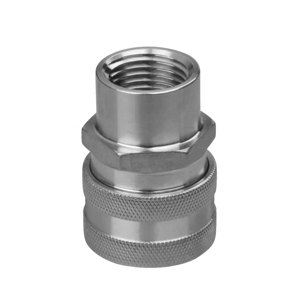 Custom CNC Machining SS304 Female Threaded 1/2 Npt Quick Disconnect Fitting
