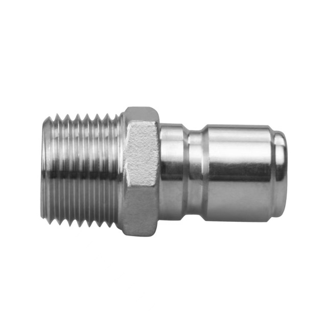 Custom CNC Machining SS304 Female Threaded 1/2 Npt Quick Disconnect Fitting Quick Connector Snap-in connector