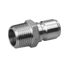 Custom CNC Machining SS304 Female Threaded 1/2 Npt Quick Disconnect Fitting Quick Connector Snap-in Connector