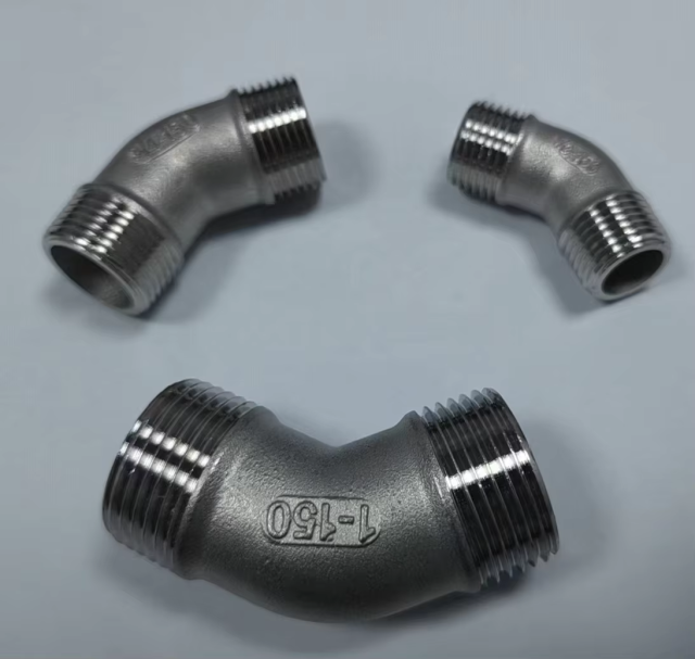 Investment Casting Stainless Steel 304 316 45 Deg Male Threaded Elbow
