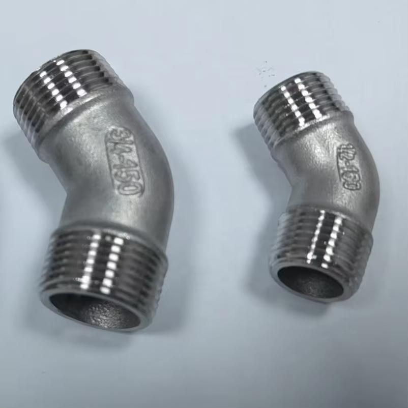 Investment Casting Stainless Steel 304 316 45 Deg Male Threaded Elbow