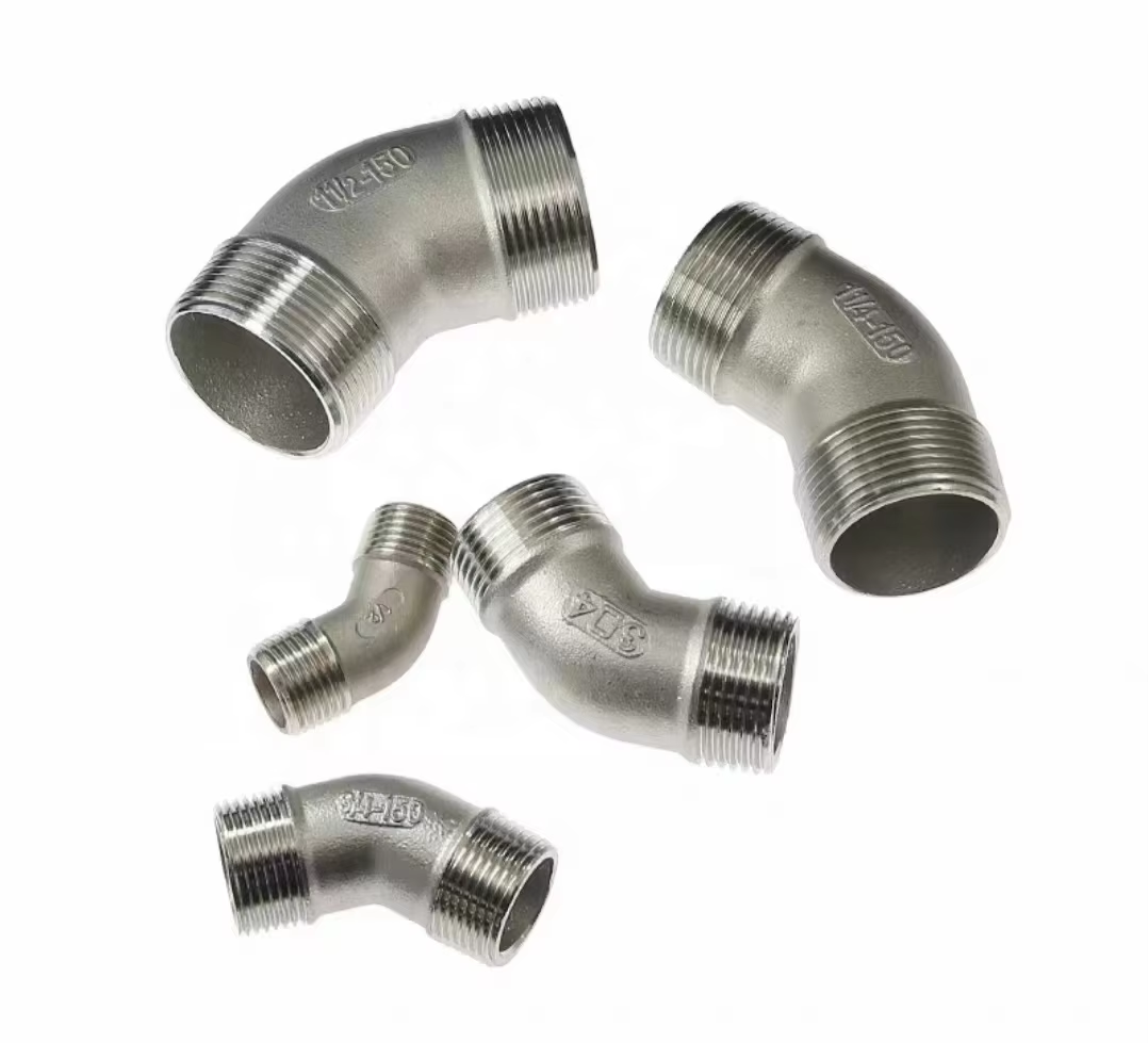 Investment Casting Stainless Steel 304 316 45 Deg Male Threaded Elbow