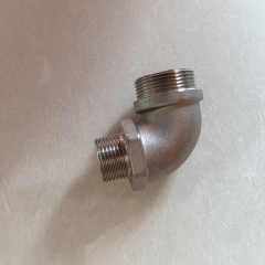 Custom Investment Casting Stainless Steel 304 316 90 Deg Male Threaded Elbow