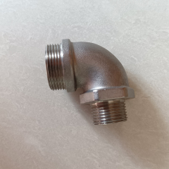 Custom Investment Casting Stainless Steel 304 316 90 Deg Male Threaded Elbow