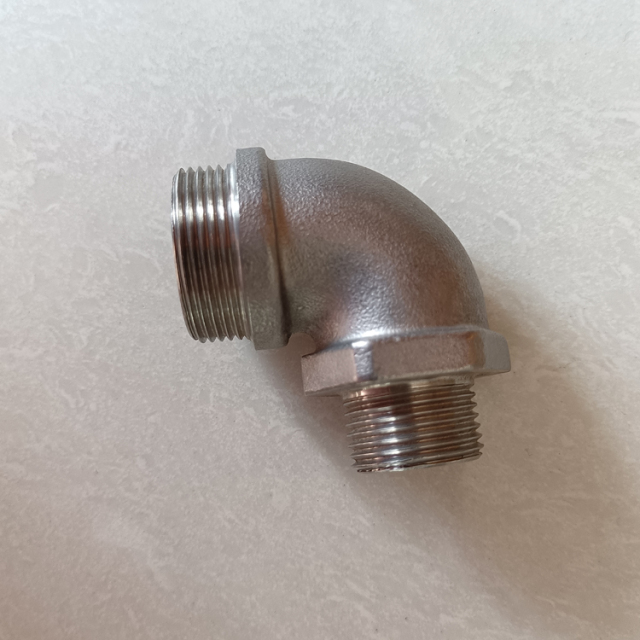 Custom Investment Casting Stainless Steel 304 316 90 Deg Male Threaded Elbow
