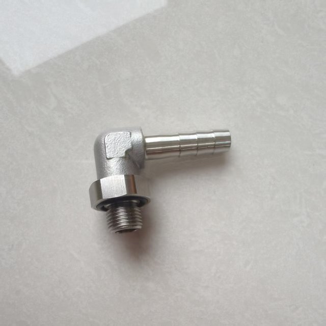 Custom Stainless Steel 304 316 316L Hose Elbow Union with Nut