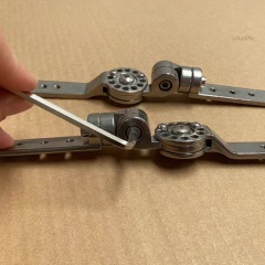 Custom-made Stainless Steel 304 316 Adjustable Metal Locking Knee Joints Medical Hinge Medical Orthopedic Brace with an Adjustable Angle