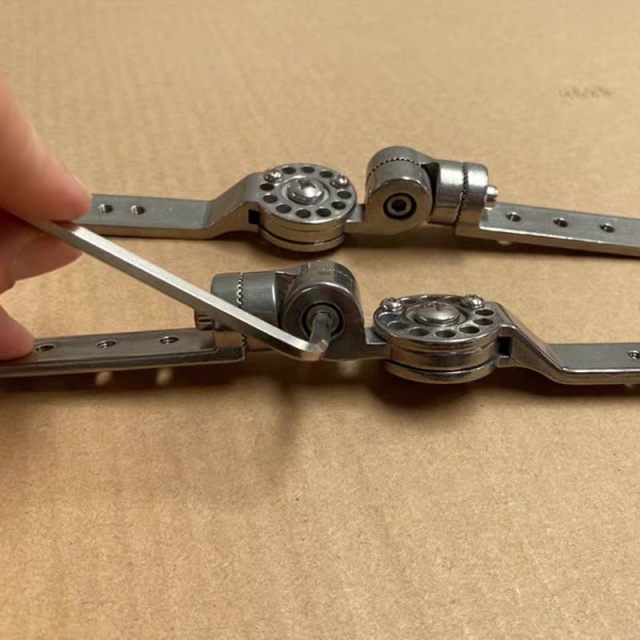 Custom-made Stainless Steel 304 316 Adjustable Metal Locking Knee Joints Medical Hinge Medical Orthopedic Brace with an Adjustable Angle