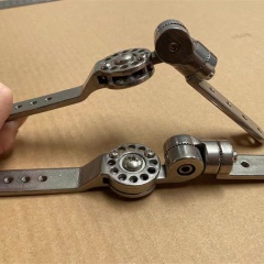 Custom-made Stainless Steel 304 316 Adjustable Metal Locking Knee Joints Medical Hinge Medical Orthopedic Brace with an Adjustable Angle