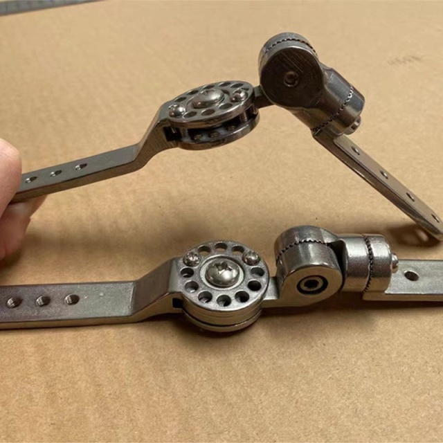 Custom-made Stainless Steel 304 316 Adjustable Metal Locking Knee Joints Medical Hinge Medical Orthopedic Brace with an Adjustable Angle