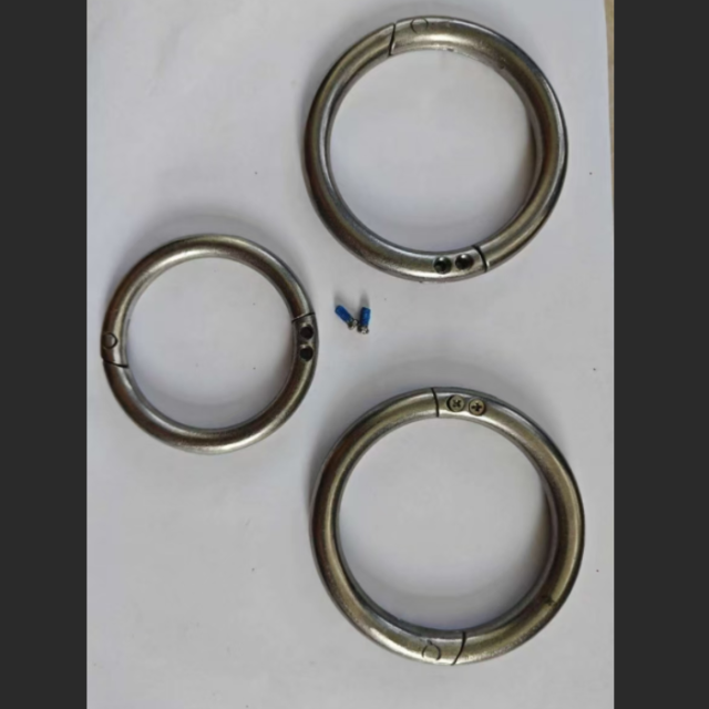 Stainless Steel Cattle Nose Rings Bull Ox Cow Bovine Traction Clasp Farm Animal