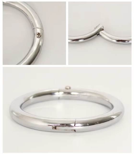 Stainless Steel Cattle Nose Rings Bull Ox Cow Bovine Traction Clasp Farm Animal