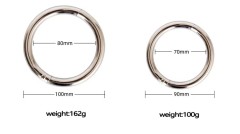 Stainless Steel Cattle Nose Rings Bull Ox Cow Bovine Traction Clasp Farm Animal