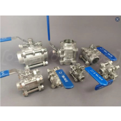 Custom Hot Sale High Quality Stainless Steel 304 316 3PCS Butt Welding Ball Valve
