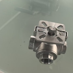 Stainless Steel 304 316 L type T type Threaded three-Way Ball Valve