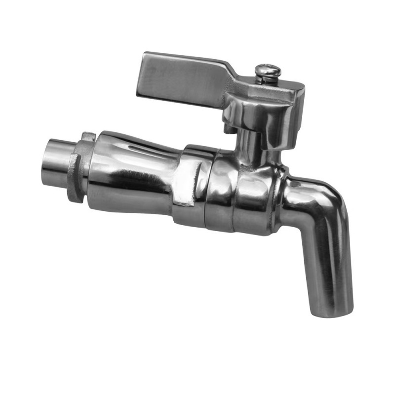 Custom Mirror Polished Stainless Steel 304 316 Tap Ball Valve Faucet