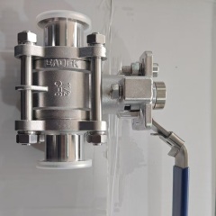 Custom Hot Sale High Quality Stainless Steel 304 316 3PCS Press End Ball Valve